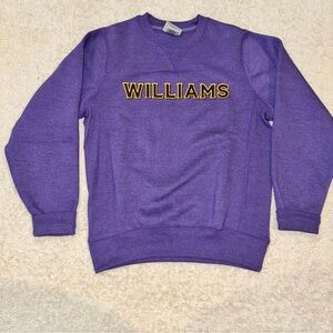 Williams College Purple Crewneck Sweatshirt